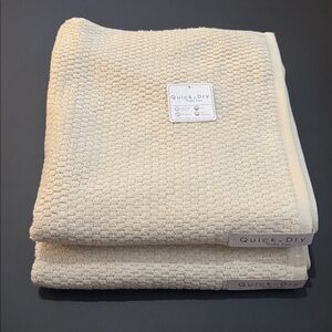 2pc TRULY LOU Quick Dry Zero Twist Cotton Bath Towel Set - Birch